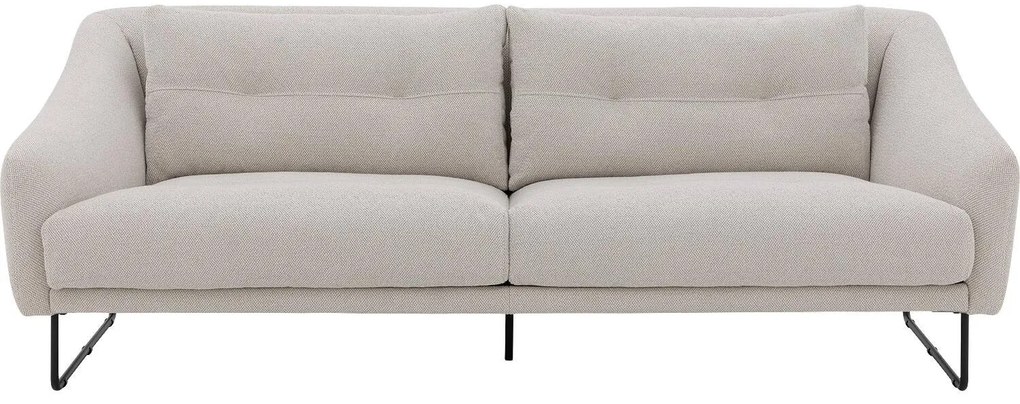 Goossens Excellent Bank Gs-2105 beige, stof, 3-zits, elegant chic