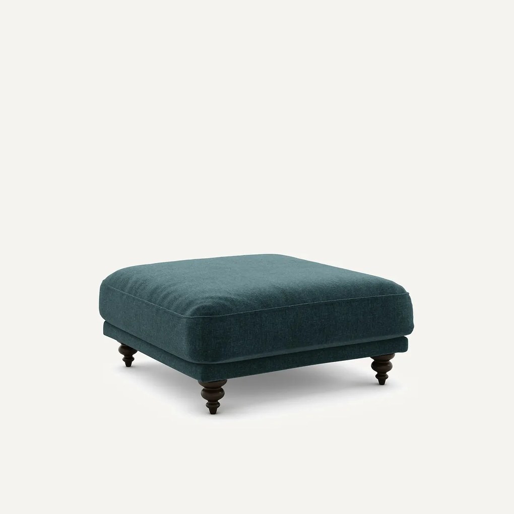 Voetenbank van fluweel chenille, Lazare