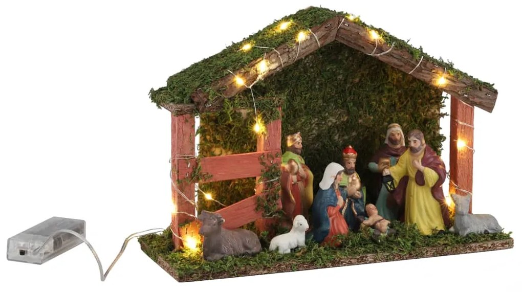 HI Kerststal met LED-verlichting