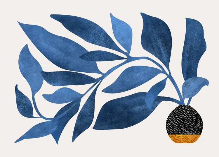 Ilustratie Wandering Ivy in Blue, Kristian Gallagher