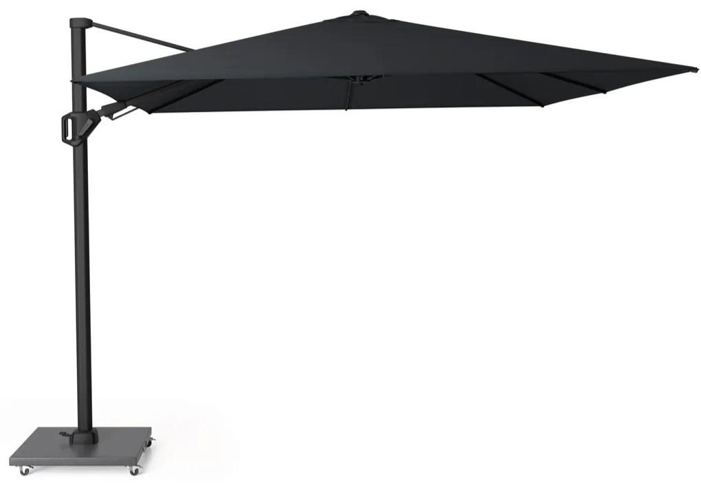 Zweefparasol  3x3m T2 premium (excl. voet) Zwart Platinum Challenger