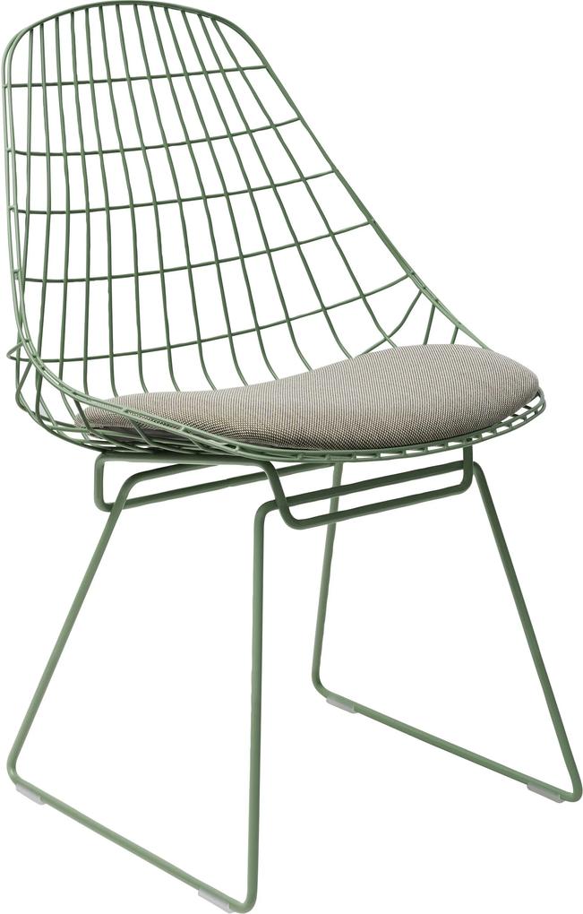 Pastoe SM05 stoel groen met zitkussen Steelcut trio 915