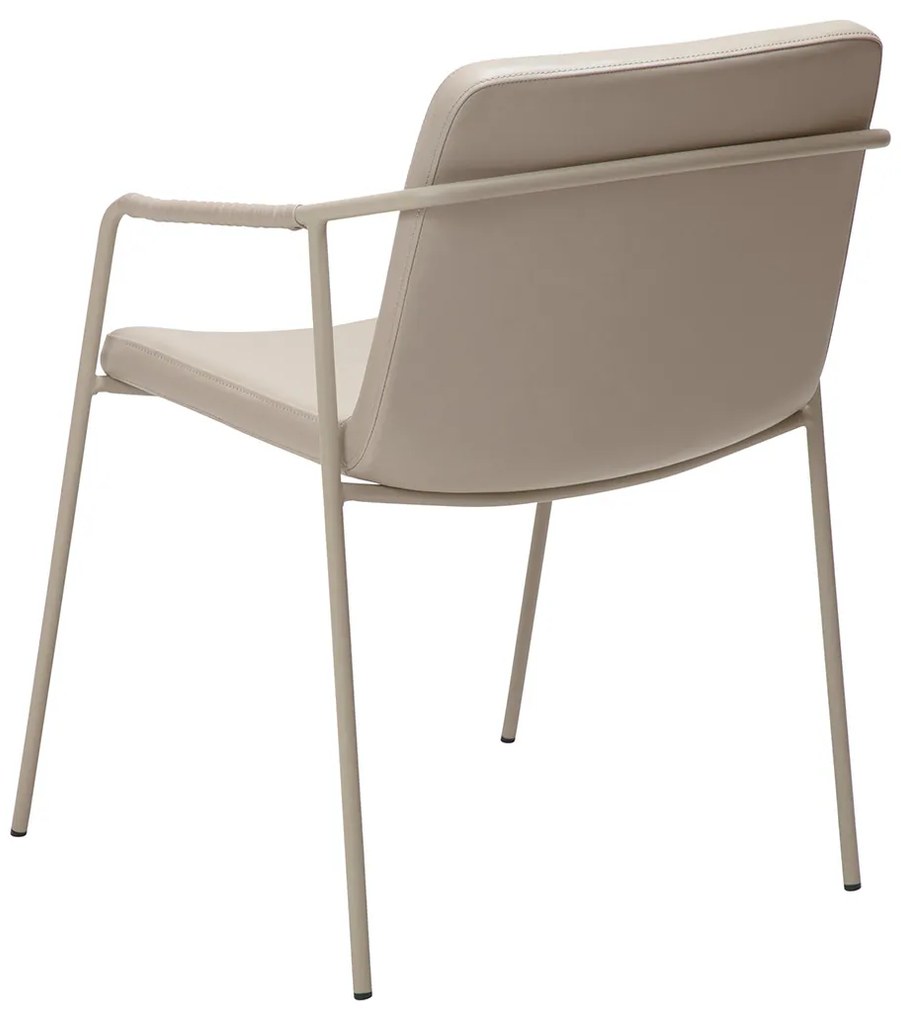 Dan-Form Boto Eetkamerstoel Minimalistisch Beige Kunstleer