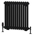 Eastbrook Rivassa 2 koloms radiator 55x60cm staal 756W zwart mat