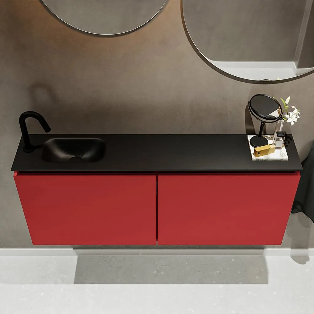 Mondiaz Ture 120cm toiletmeubel fire met wastafel urban links 1 kraangat