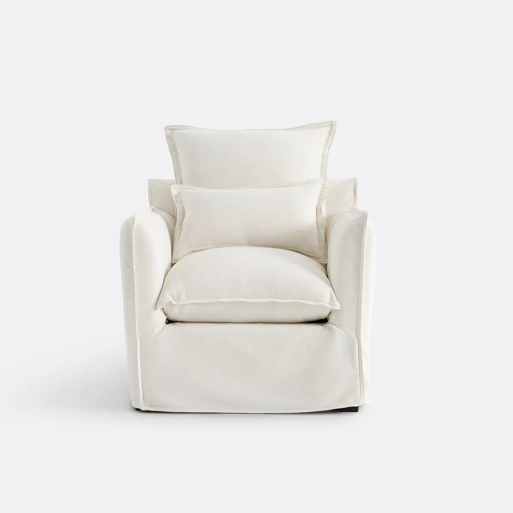 Fauteuil, afneembare hoes, in gemêleerd polyester, ODNA