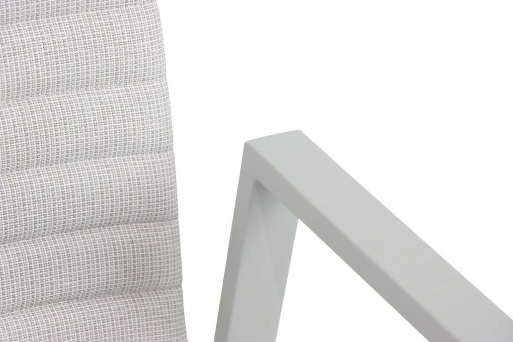 Tuinset Ronde Tuintafel 4 personen 140 cm Aluminium/textileen Taupe Osmen Joliet/Fungo