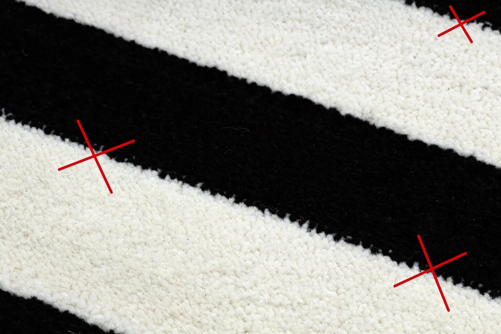 Tapijt HAMPTON Kader zwart - TWEEDE-KLASSE PRODUCT