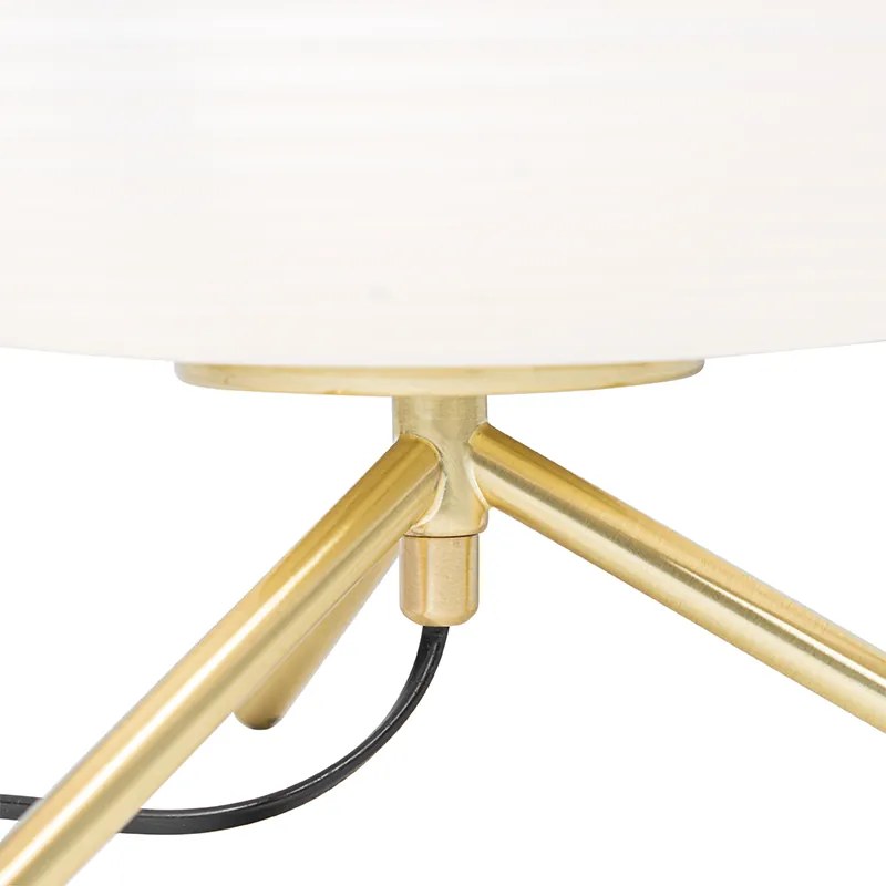 Design tafellamp goud 33 cm met opaal glas - Hero Design E27 rond Binnenverlichting Lamp