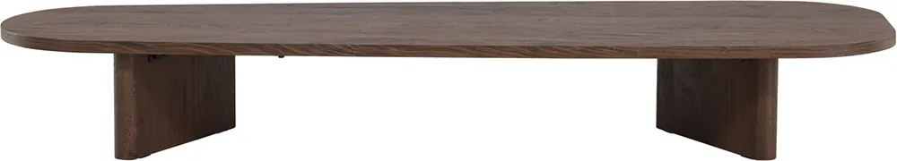 Lange Organische Salontafel Mocca - 55 X 180cm.