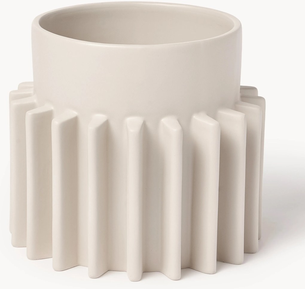 Potdeksel Valeska met geribbeld oppervlak, H 22 cm