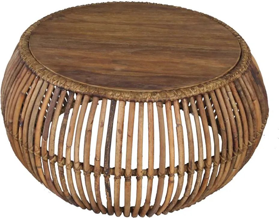 Salontafel Sean - bruin - 80x40 cm - Leen Bakker