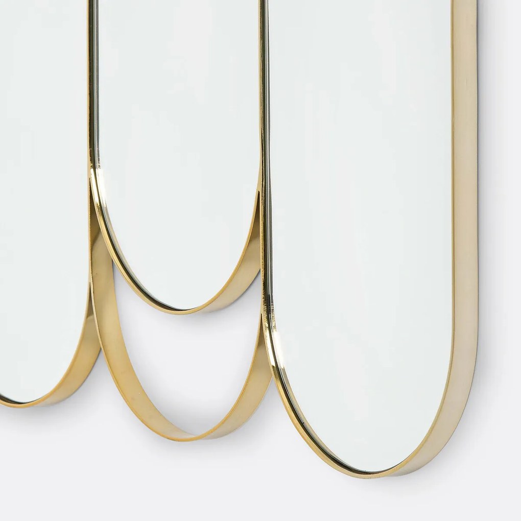 Drieluikspiegel in messing, Alama