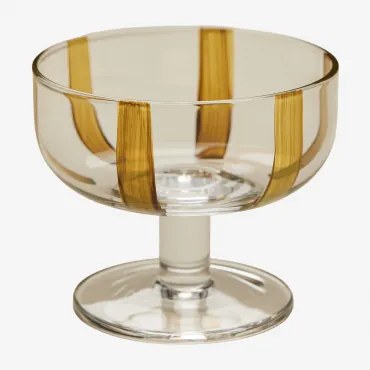 Pack Van 4 Cocktailglazen Van 26 Cl In Jalviana-glas Lichte Mosterd - Sklum