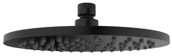 Wiesbaden Caral hoofddouche rond 20 x 1,2 cm mat zwart 29.2815