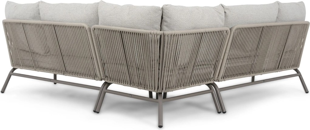 Hoek loungeset 6 personen Rope Taupe  Coco Livo