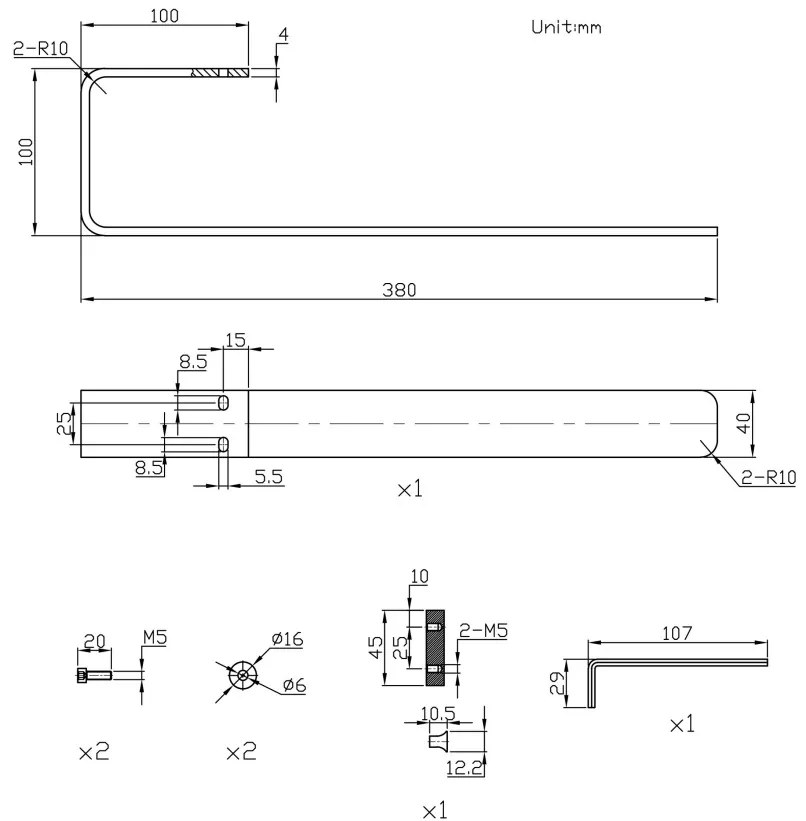 Eastbrook Warrington handdoekhouder 38cm RVS gepolijst