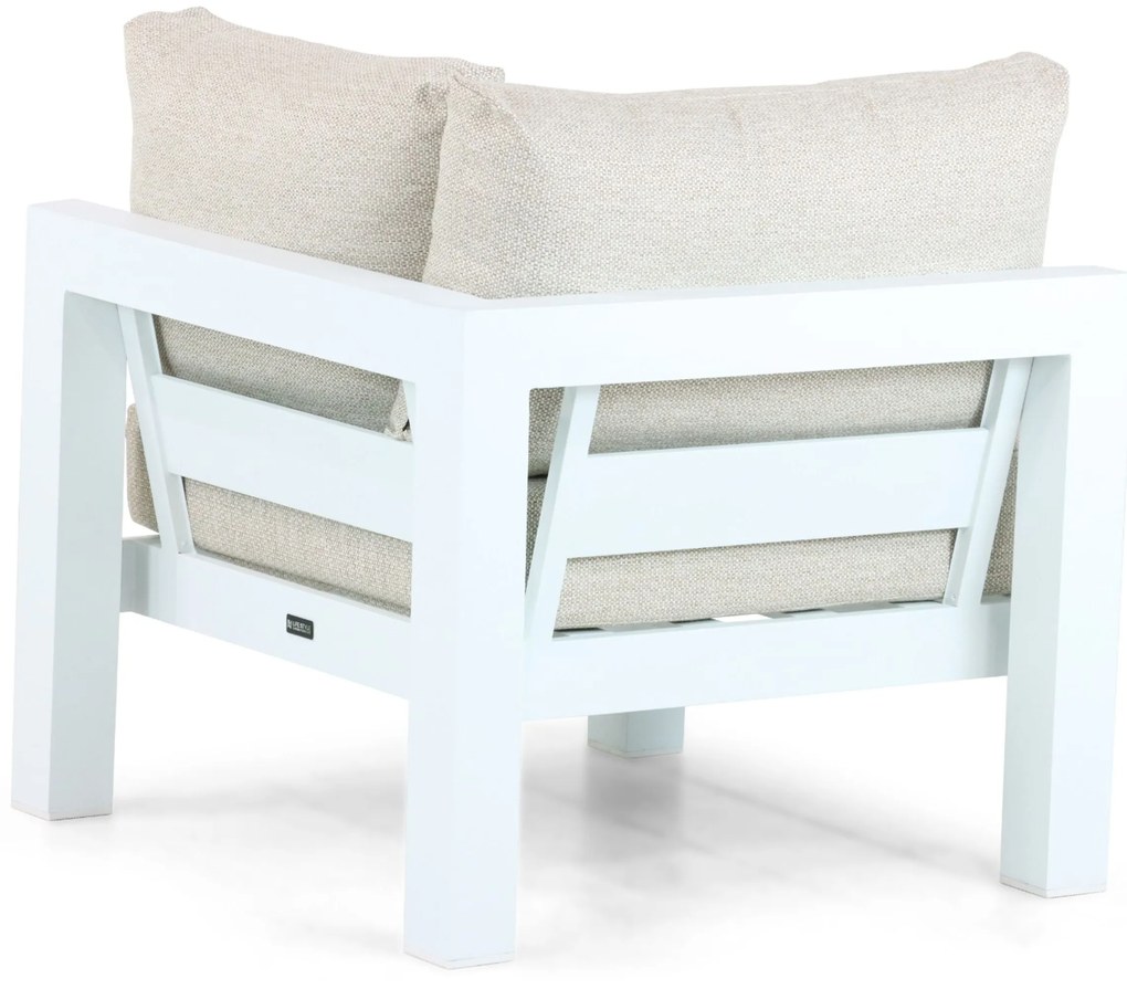 Hoek loungeset 5 personen Aluminium Wit Lifestyle Garden Furniture Luca