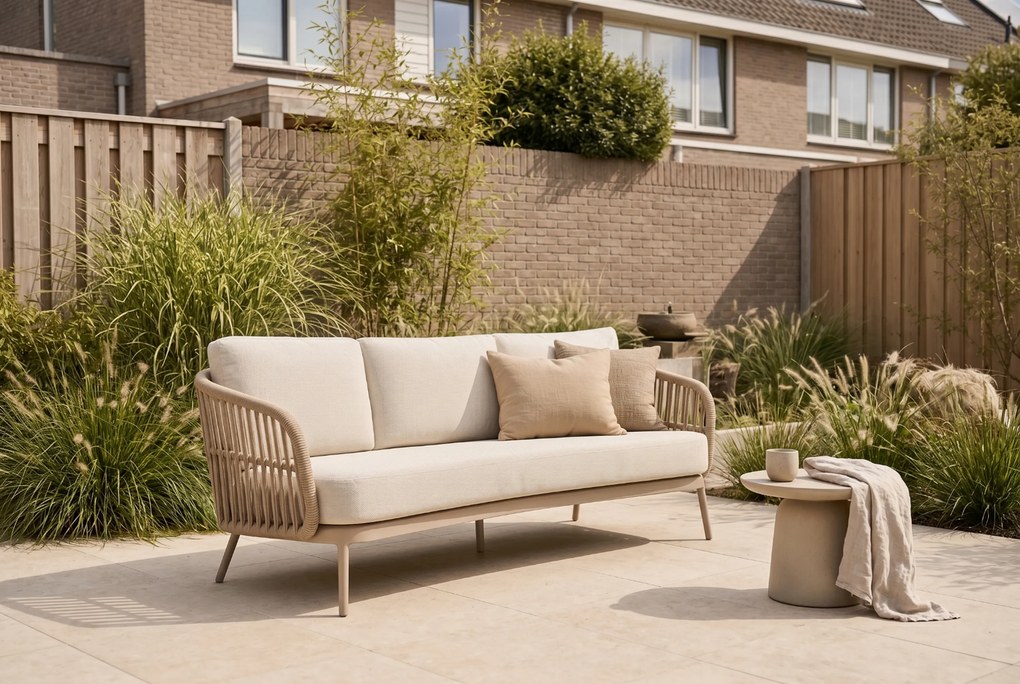 Stoel en Bank Loungeset 5 personen Rope Zand/Beige Coco Elara/Ibiza