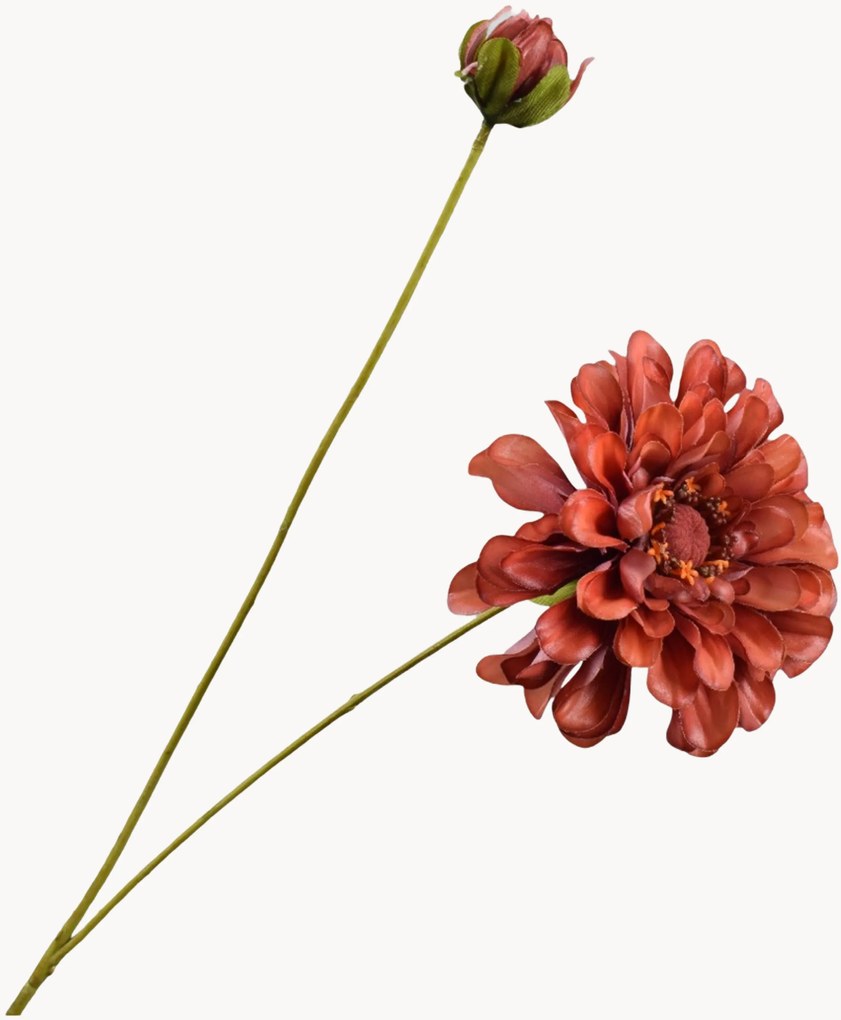 Handgemaakte kunstbloemen Zinnia, 4-delig