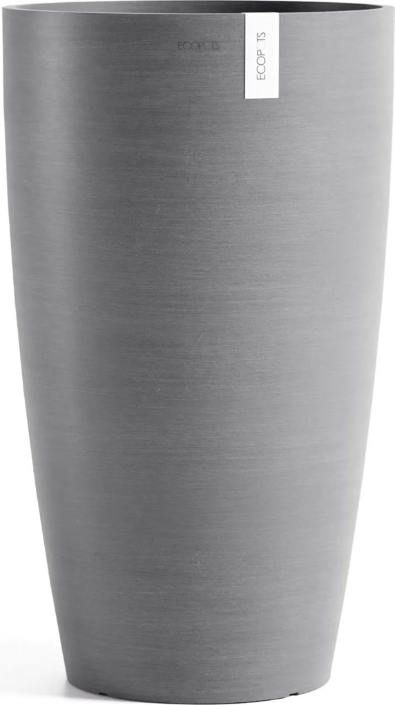 Ecopots bloempot Stockholm High 60- Rond - Grey - Diameter 35 x H60 cm