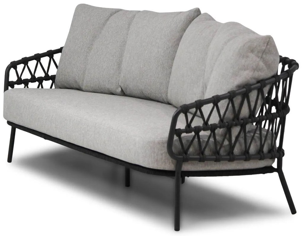 Stoel en Bank Loungeset 5 personen Aluminium/Rope Grijs  4 Seasons Outdoor Seasons