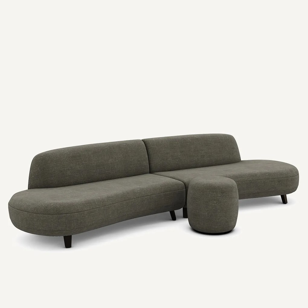 Voetensteun van katoen en linnen, Rosebury, ontwerp Emmanuel Gallina