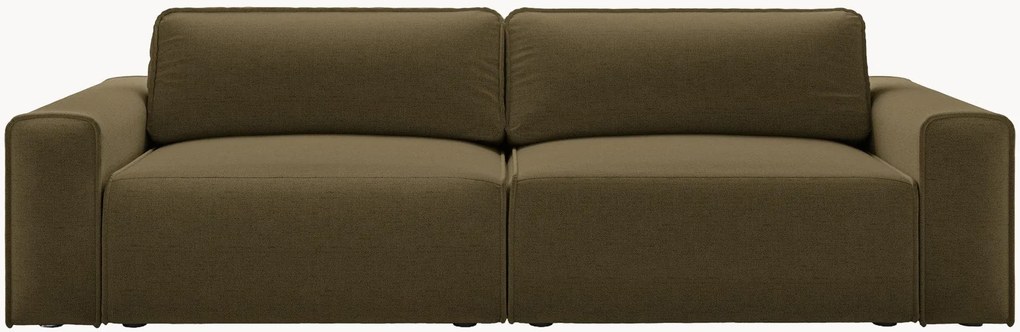 Chenille slaapbank Victor (3-zits) met opbergruimte, B 246 cm