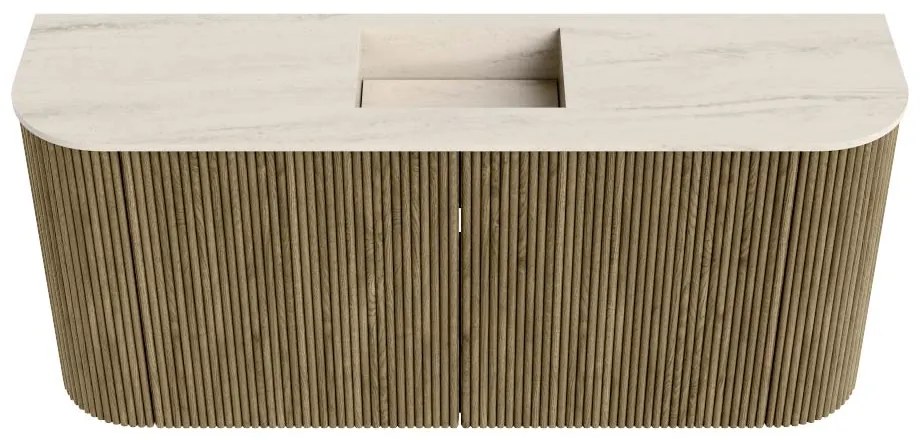 Mondiaz Joya DLux 95cm toiletmeubel ronding links/rechts dusk met wastafel faye midden 1 kraangat meli