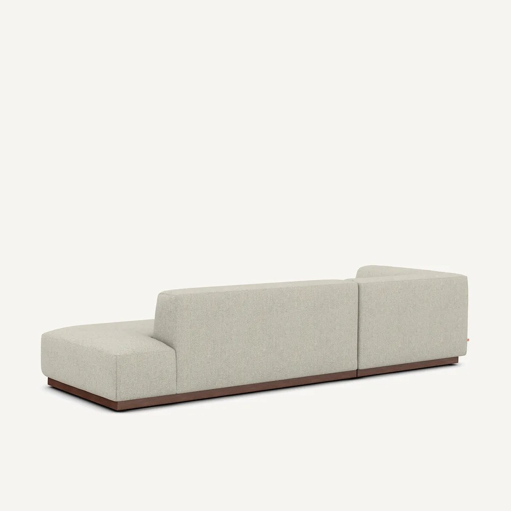 Bank met open linkerhoek in tweed, JACOPO