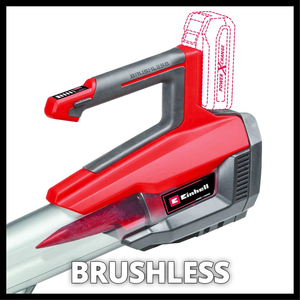 Einhell GP-LB 18/200 Li E-Solo Accu Bladblazer – Brushless – 670 m³/uu
