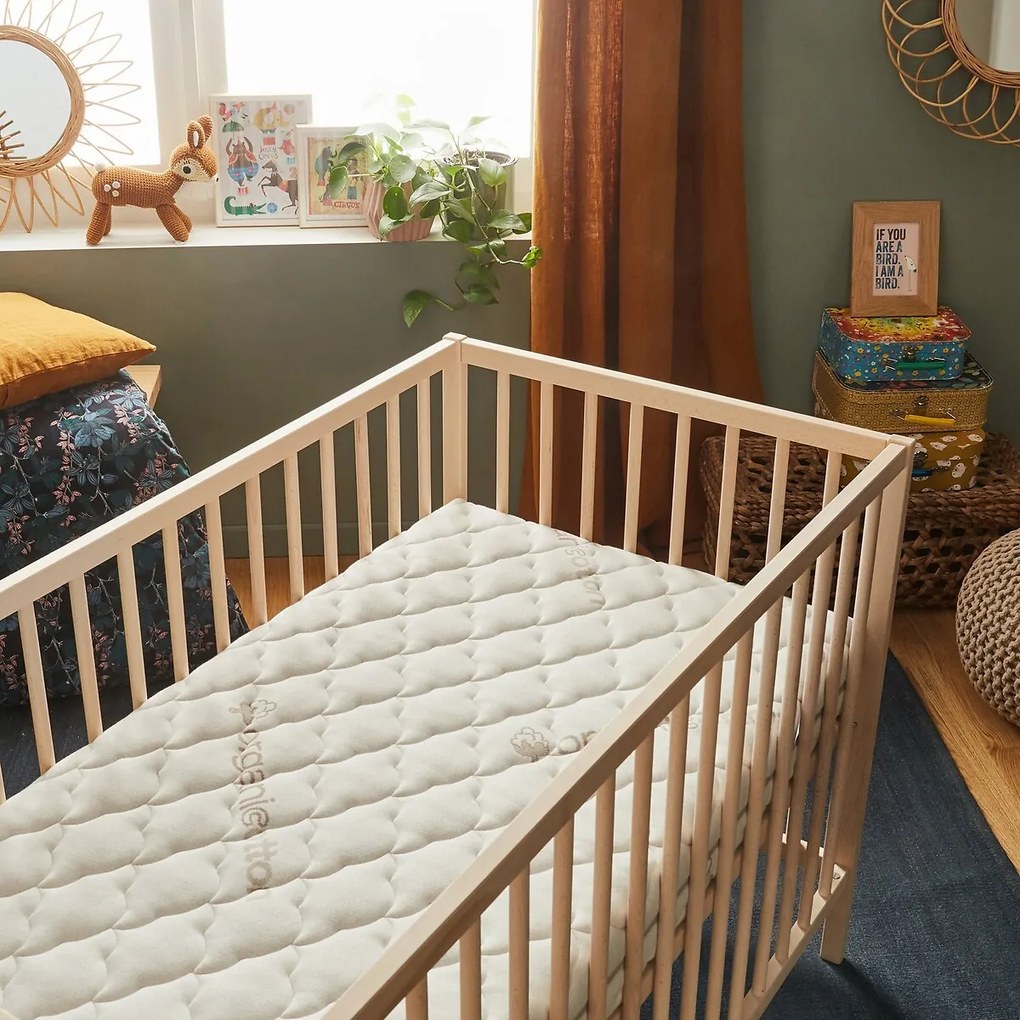Babymatras in mousse, bio katoen