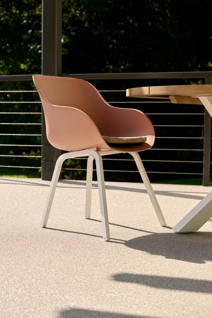 Hartman Le Soleil Element dining armstoel - Stylish pink - Alu poot