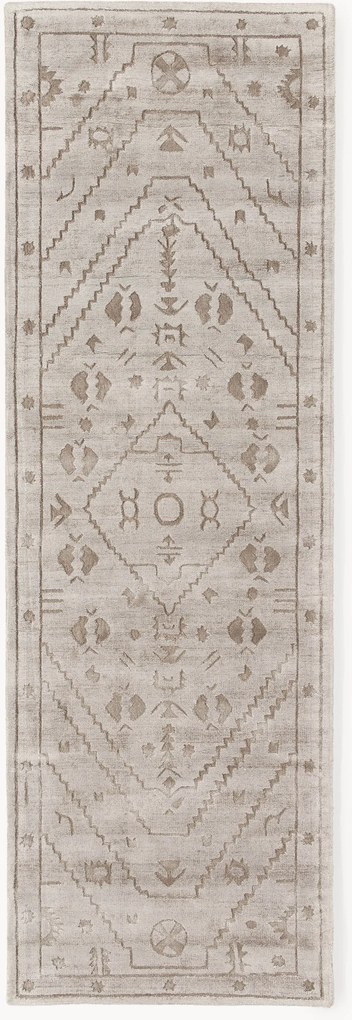 Handgeweven viscose loper Shaila