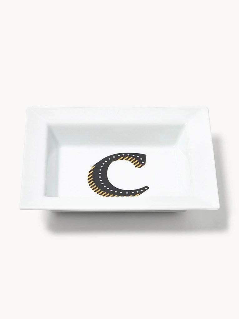 Westwing Collection x MEISSEN, handgemaakte vide-poche initialen met decoratie