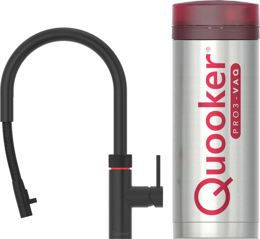 Quooker Flex met PRO3 boiler 3-in-1-kraan zwart