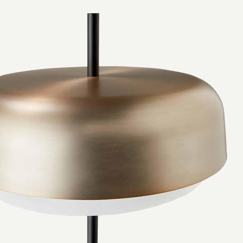 Staande lamp in metaal ijzer en marmer, Clepsos