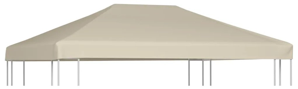 vidaXL Prieeldak 310 g/m² 4x3 m beige