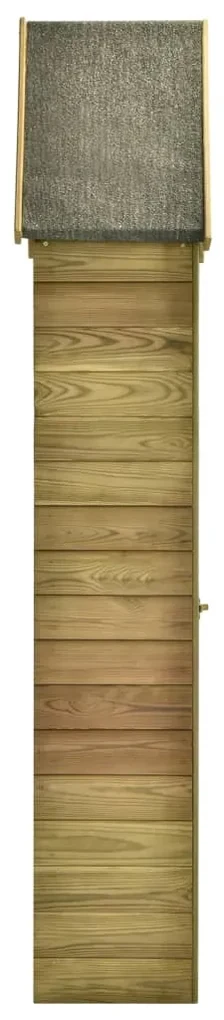 vidaXL Tuinschuur met deur 77x28x178 cm geïmpregneerd grenenhout