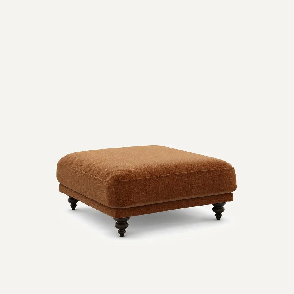 Voetenbank van fluweel chenille, Lazare