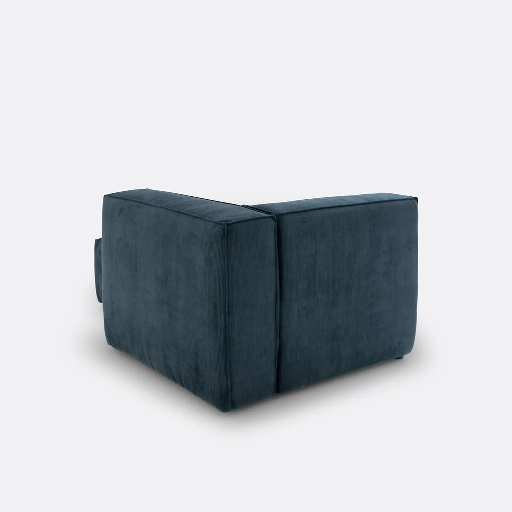 Omvormbare longchair geribd fluweel, Seven