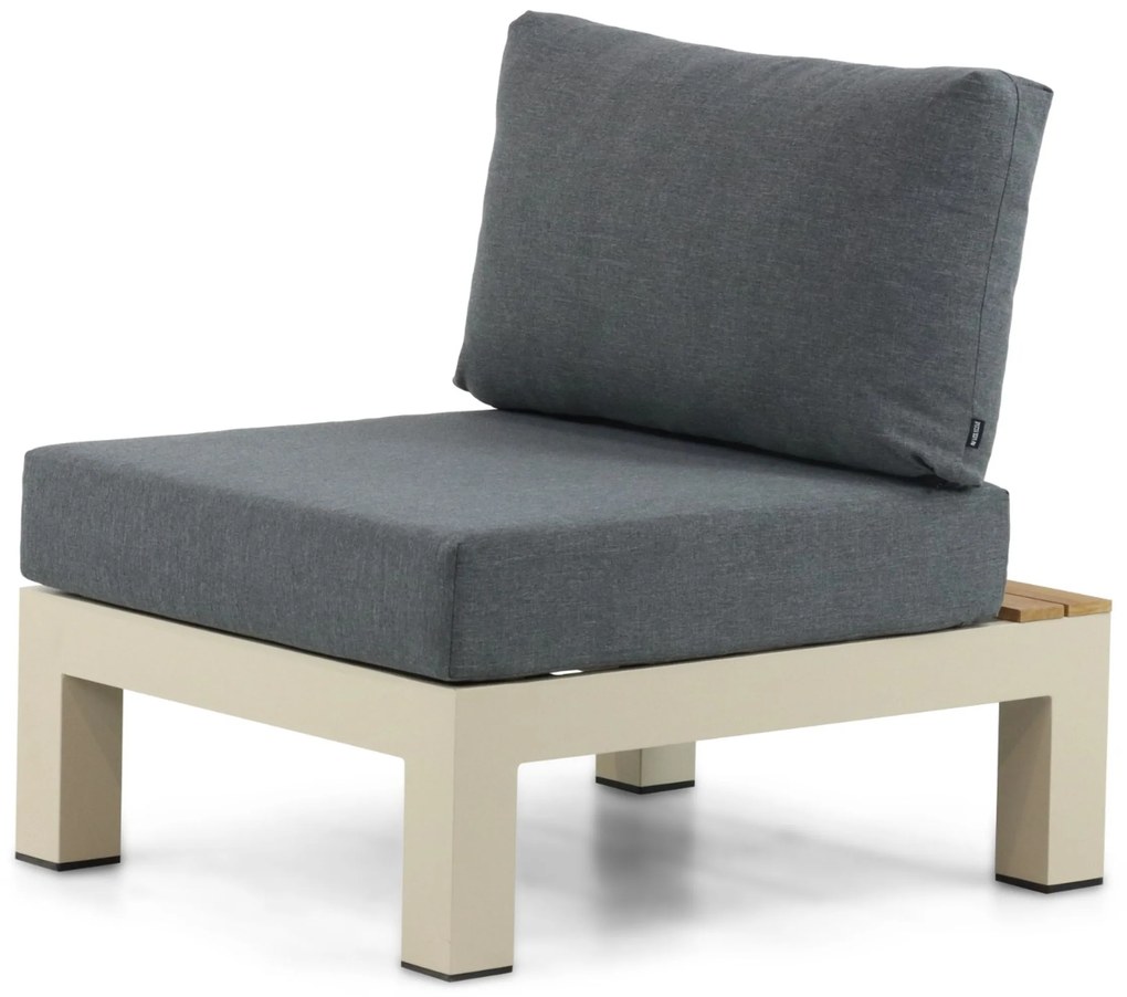 Loungeset 6 personen Aluminium/Teak Taupe Lifestyle Garden Furniture Vittoria