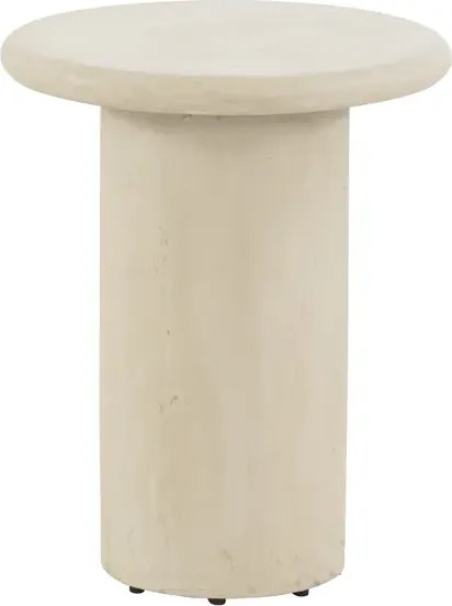 4 Seasons Outdoor Hampton mortex bijzettafel met rond blad Ø 45 cm Loungetafel beige weerbestendig