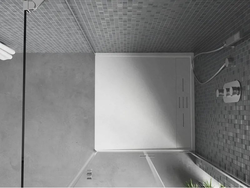 Mexen Amon vierkante douchebak SMC 90 x 90 cm, wit - 4F109090