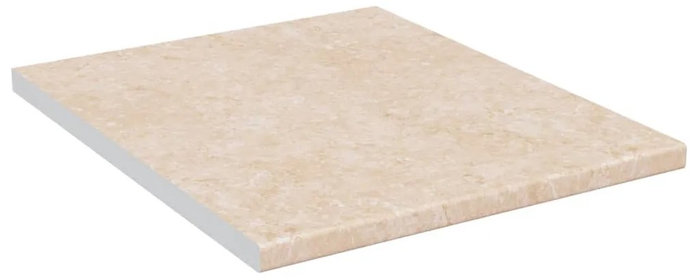 vidaXL Aanrechtblad 50x60x2,8 cm spaanplaat beige met marmertextuur