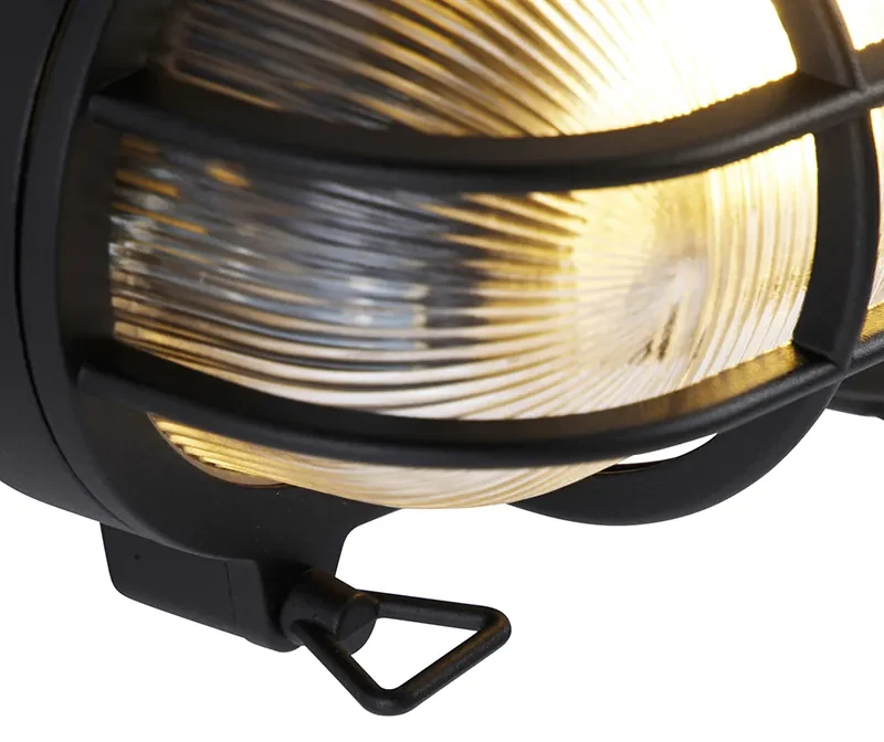 Buiten wand- en plafondlamp antiek goud 5,2cm ovaal IP44 - Noutica
