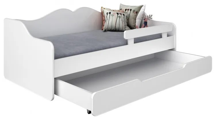 Peuter Wit grijs Eenpersoonsbed Monaco - Voor kinderen Kinderen Peuter Junior 5059914026038 Children's Beds Home, 160x80, Geen, Geen Children's Beds H