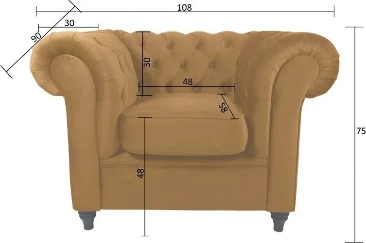 Fauteuil - Giethoorn - Kronos fluweel blauw 9