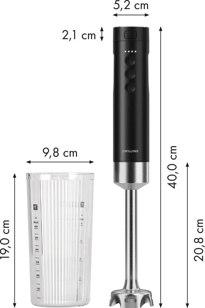 ZWILLING XTEND Draadloze staafmixer, Individueel item zonder batterij - XTEND - ZWILLING