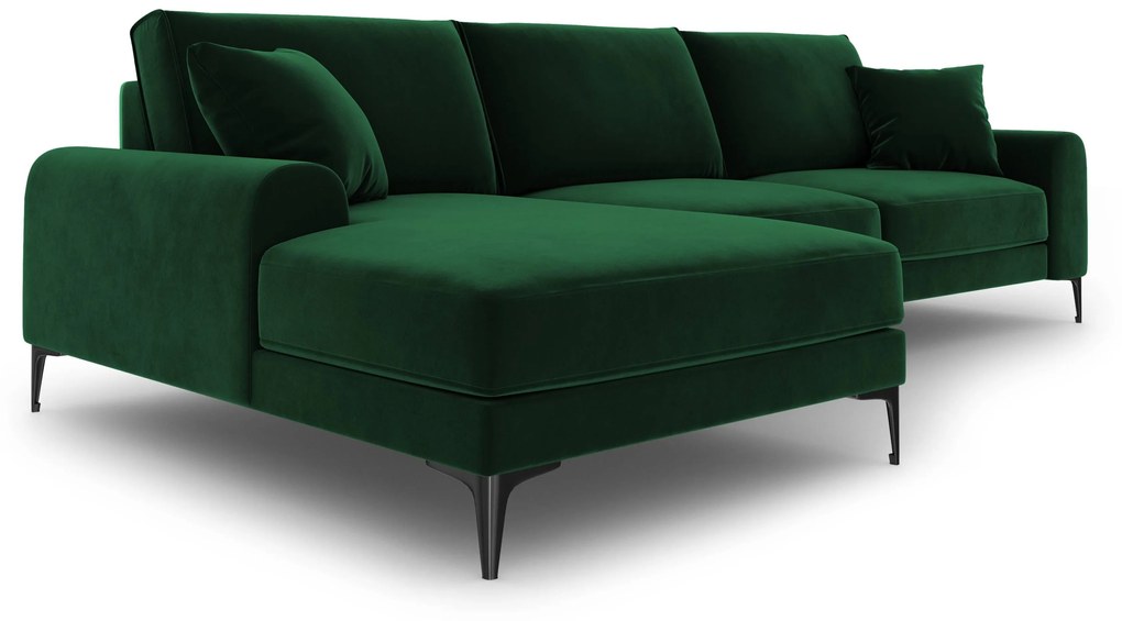 4.5-zitshoekbank Madara links velvet | Mazzini Sofas